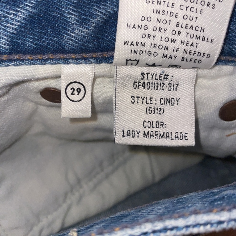 GRLFRND Cindy Cutoff Button Fly Jean Shorts in Lady Marmalade SZ 29 EUC - Picture 7 of 7